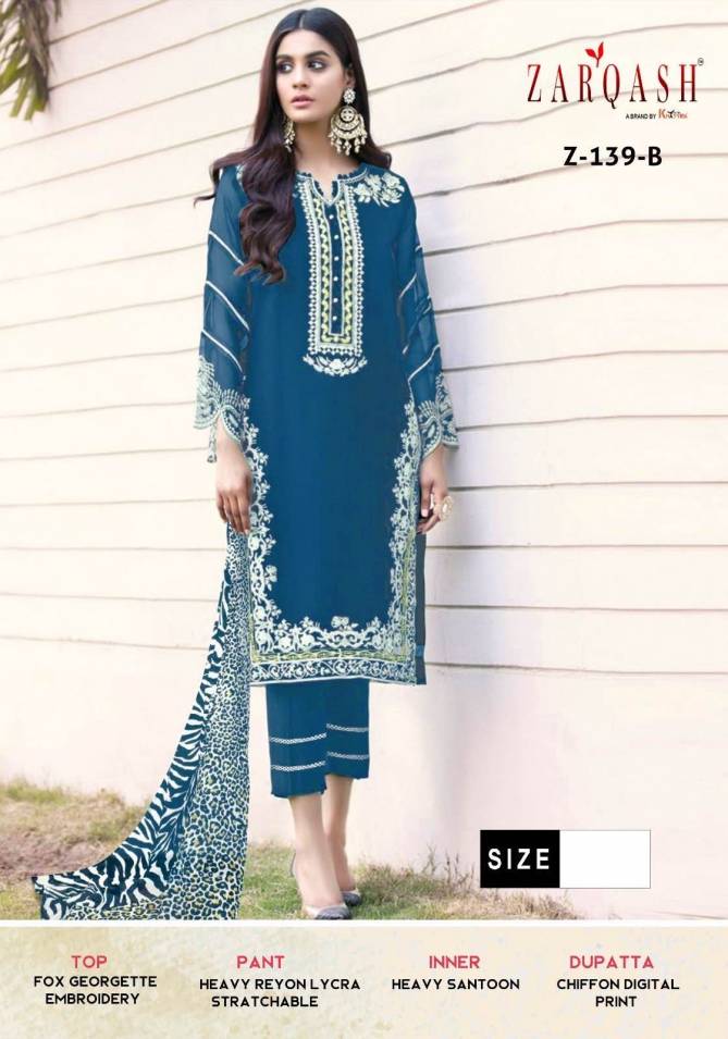 Z 139 By Zarqash Readymade Pakistani Suits Catalog
